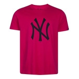 Camiseta New Era Mlb New York Yankees - Rosa