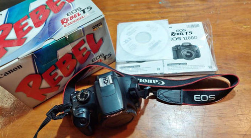 Canon T5 Con 18-55 En Caja Completa