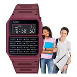 Relógio Casio Calculadora Digital Vermelho Ca-53wf-4bdf