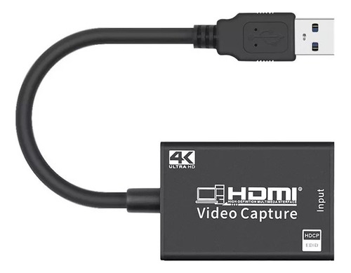 Capturadora Video Hdmi 4k 1080p Cable Usb 3.0 Streaming