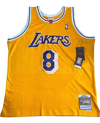 Regata Lakers Kobe Bryant Mitchell & Ness Authentic Amarelo