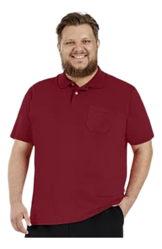 Polo Plus Size 100% Algodão Leve Marca Fico Surf Wear 