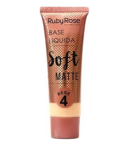 Base Ruby Rose Soft Matte Alta Cobertura