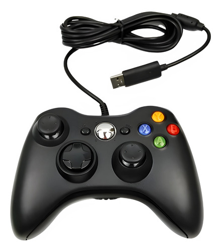 Controle Para Xbox 360 Slim Pc Gamer Joystick Manete Com Fio
