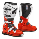 Jm Botas Moto Cross Forma Terrain Tx Enduro Blanco Rojo