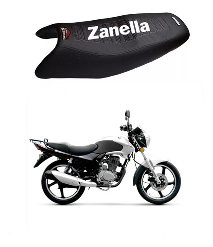 Funda Asiento Zanella Rx 150 Z6 Antideslizante Ruta 3 Motos