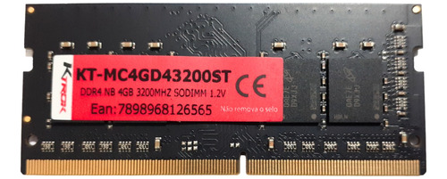 Memória Ram 4gb Ddr4 Notebook 3200mhz Sodimm 1.2v Pr