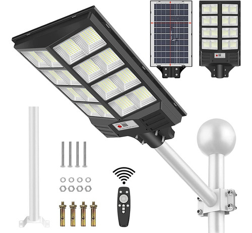 Lámpara Led Solar Exterior 800w Luminaria Suburbana