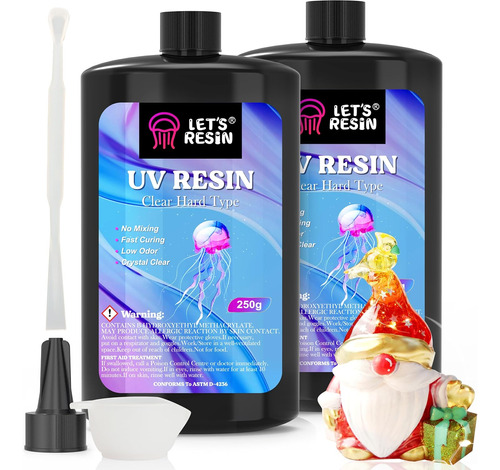 Resina Uv, Resina Uv Cristalina Mejorada 500g Dura, Res...