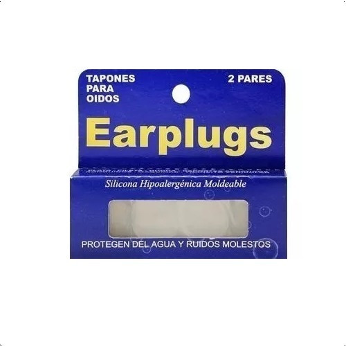 Tapones Para Oidos De Silicona Moldeable Earplugs X 2 Pares