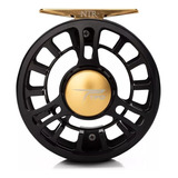 Reel Pesca Con Mosca Tfo Ntr Ii Linea #5/6 Large Arbor Color Negro