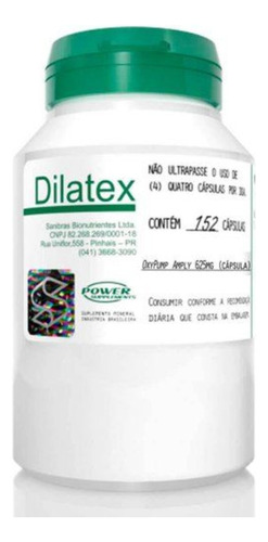 Dilatex 152 Caps Extra Pump Power Supplements Massa Muscular