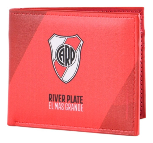 Billetera River Plate Rojo Escudo Ecocuero Licencia Oficial 