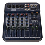 Mesa Mixer De Som Boxx T6 6 Canais Interface Plug And Play