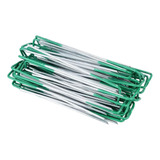 50 / Set Alambre Galvanizado U-type Clavos Carpa De Césped .