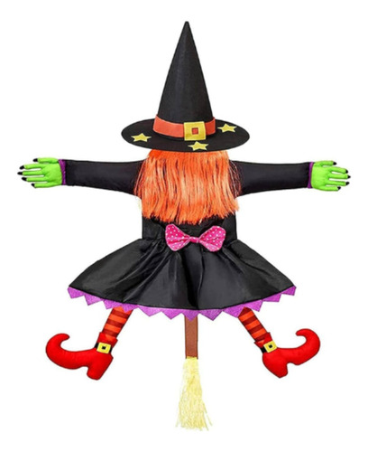 Bruxa Esmagada P/ Arvore Porta Varanda Decoração Halloween