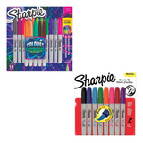 Kit Sharpie Marcadores Cosmicos X16 + Brush X8 Pincel Cuota