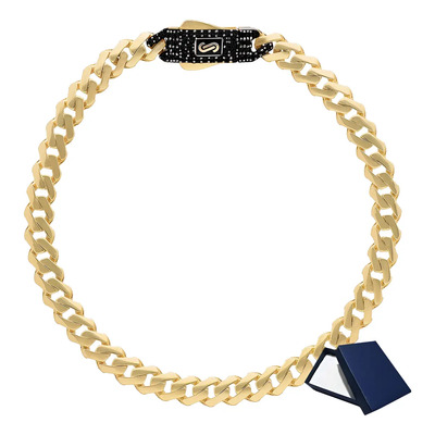 Pulso Pulsera Barbada Barbado Oro 10k Monaco Chain Broche Negro 5mm 21cm 7cm Diámetro Gruesa Oro 10k 10 Kilates Hombre Mujer Dama Brazalete Pulsera Italiano Italy Regalo Novia Novio Oro 10 Quilates | Envío gratis