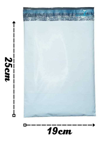 200 Envelope Plástico Segurança Com Bolha 19x25 Sem Juros