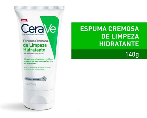 Espuma Cremosa De Limpeza Hidratante 140g Cerave Momento De 