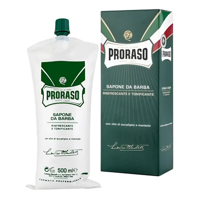 Jabón De Afeitar Profesional Eucalipto Mentol Proraso 500 Ml