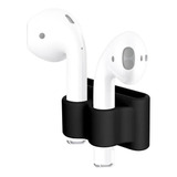 Soporte De Silicona Color Negro Para AirPods / Apple Watch