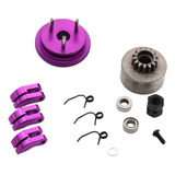 14t Clutch Bell Gear Flywheel Rc Cars Para Hsp Hpi Púrpura