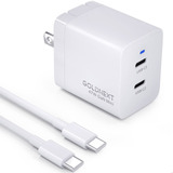 Goldnext Pd 47w [gan Mini] Bloque De Cargador Usb C De Doble