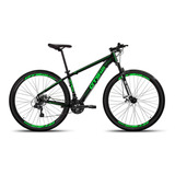Mountain Bike Gts Pro M5 Techs Aro 29 19  21v Freios De Disco Mecânico Cor Preto/verde