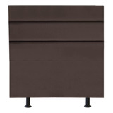 Cabeceira Cama Box Estofada Argentina 100x126 Suede Marrom