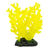 Enfeite Soma Coral Acropora Color Laranja E Amarela