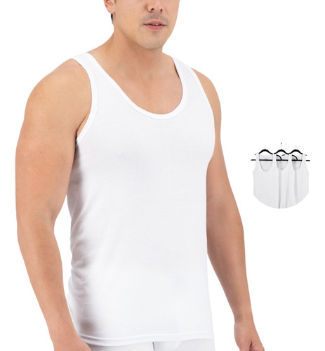 Camiseta Para Hombre Trueno 3 Piezas ( Blanca )