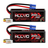 2 Baterias Lipo 11.1v 8000mah 100c 3s Ec5 Plug Hoovo
