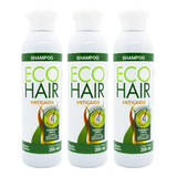 Eco Hair X 3 Shampoo Anticaída Fortalecedor X 200ml Local