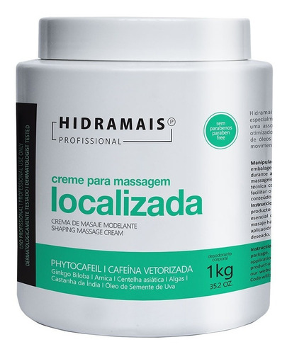 Creme Para Massagem Localizada 1 Kg Hidramais