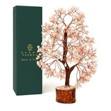 Árbol De La Vida De Cristal De Cuarzo Rosa Para Mujer, Decor