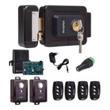 Kit Fechadura Eletrica Intelbras S/ Fio 4 Controle Remoto