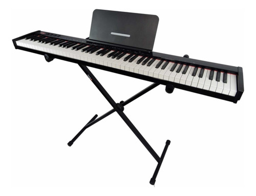 Piano Eletrôn Midi 88 Teclas Arranj Konix- Ph88-s + Suporte