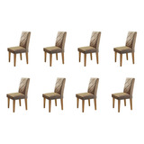 Conjunto 8 Cadeiras Irlanda Rufato