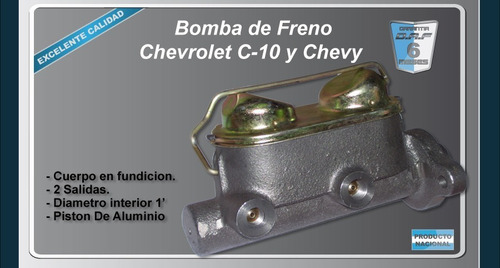 Bomba De Freno Para Chevrolet C-10 - Chevy - Chevrolet 400 Foto 4