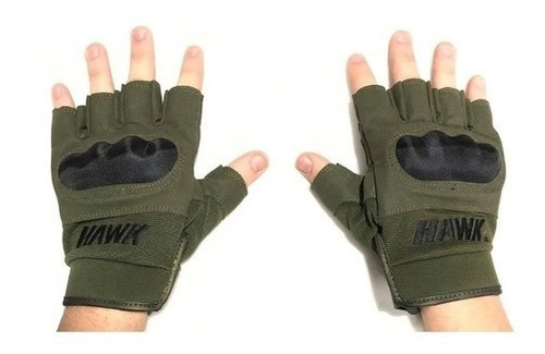 Guantes Moto Protecciones Hawk Army Short Full Finger