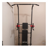 Multigym C/banco + Barra (1.60m), 2 Mancuernas, Y 80 Kg 