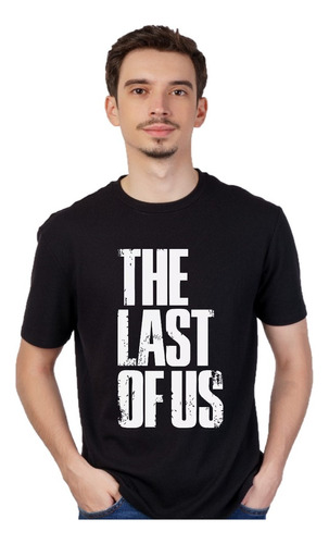 Remera Negra - The Last Of Us - Manga Corta Unisex - Logo 