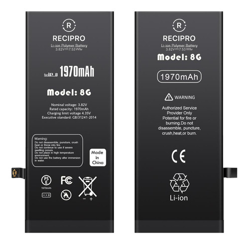 Bateria P/ iPhone 8 1821mah Saúde 100% A1863 A1905 A1906