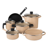 Batería De Cocina 10 Pz Peltre Albania Cinsa 317537