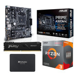 Combo Actualizacion Amd Gamer Mother Micro Memoria Ssd