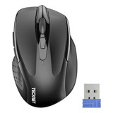 Mouse Inalambrico Teck Net Pro Usb Ergonomico Negro