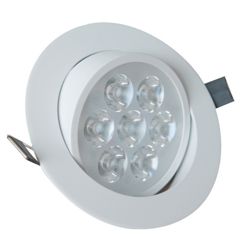 12un Spot Led 7w Luminária Redonda Ajuste Angular Teto Sanca