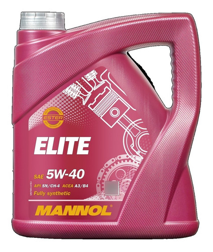 Aceite Mannol Elite 5w40 7lts Sintetico Made In Germany