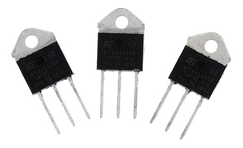 Pack 3 Triac Bta41600 40 A 600 V Dimmer Arduino [ Max ]